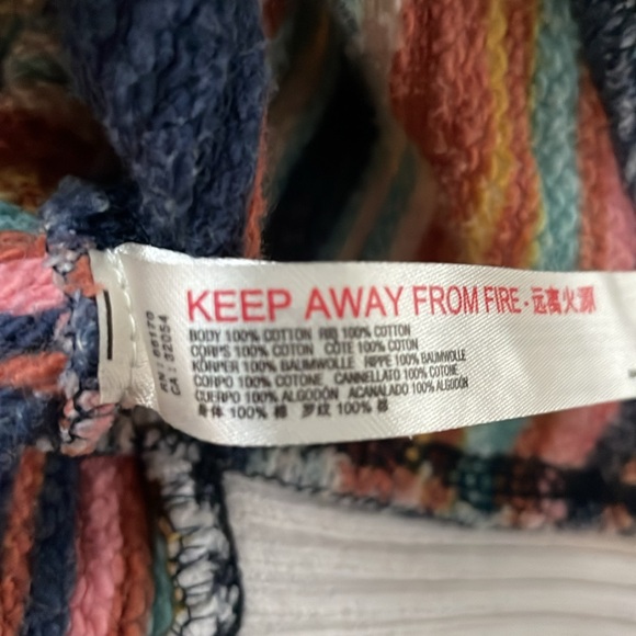 Free People Movement Honey Dove Oversized Hoodie Sweatshirt, Ocean Combo Print - Picture 12 of 12